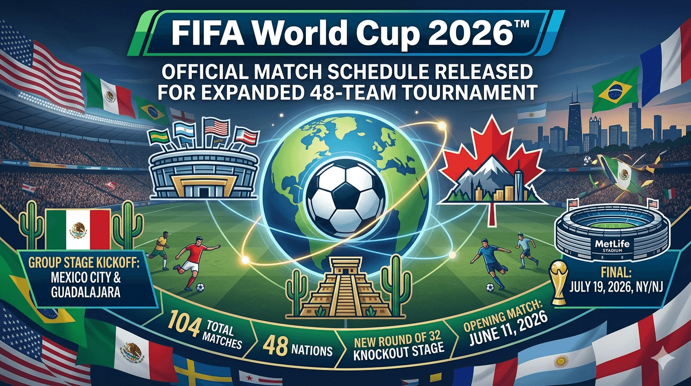 Official FIFA Match Schedule Released for Expanded 48-Team World Cup 2026™