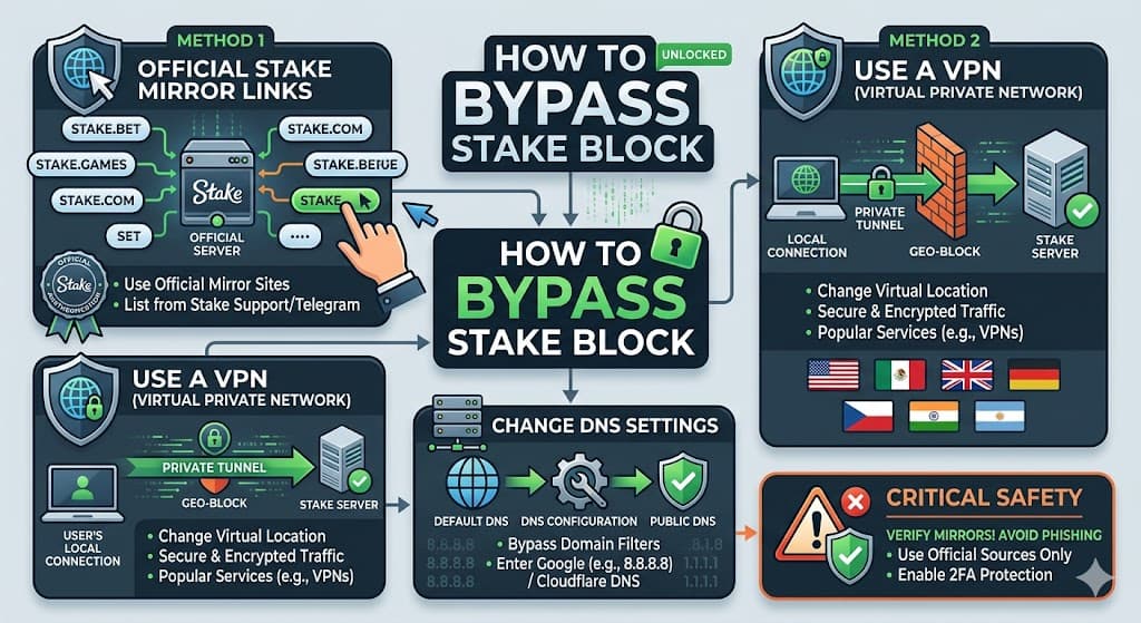 How to Bypass Stake Block: The Ultimate Guide to Uninterrupted Crypto Casino Access
